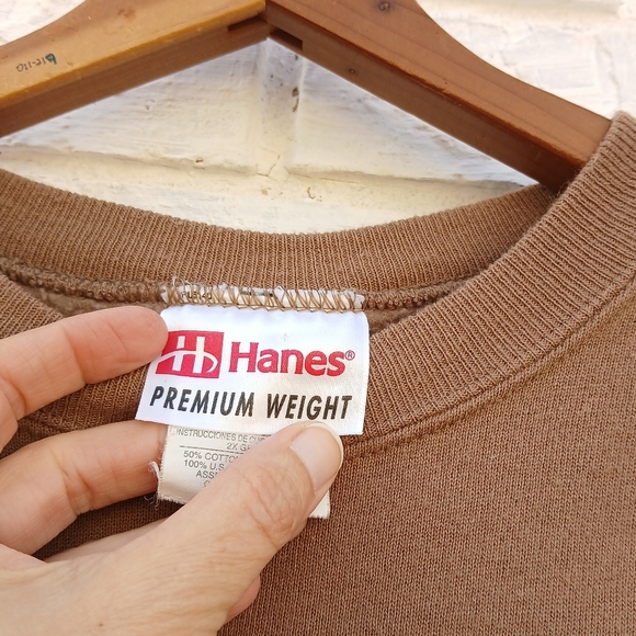 Vintage Hanes Premium Weight Grits Embroidered Sweatshirt - Picture 3 of 5